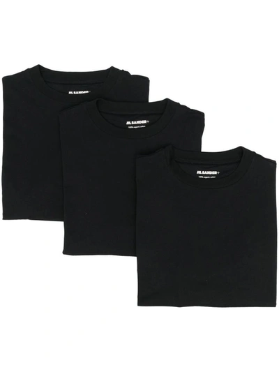 Shop Jil Sander T-shirt Pack Of 3 In Black