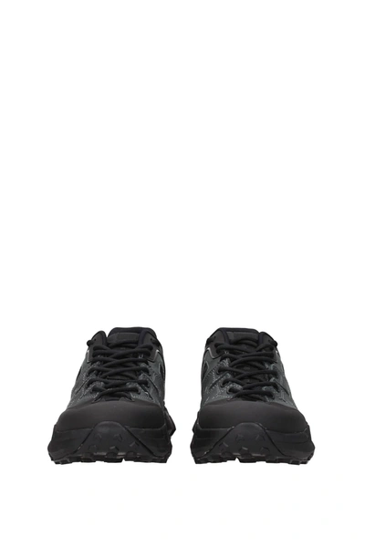 Shop Moncler Sneakers Silencio Leather Black