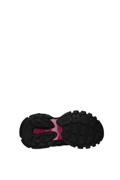 Shop Balenciaga Sneakers Track Polyurethane Black Fluo Pink