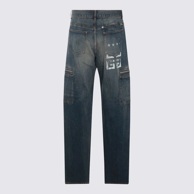 Shop Givenchy Navy Cotton Jeans In Blue