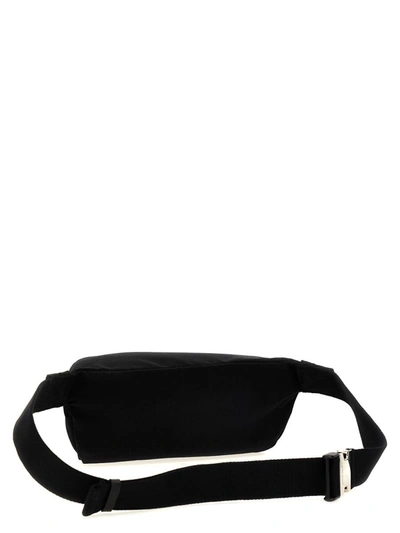 Shop Palm Angels Logo Print Fanny Pack In White/black