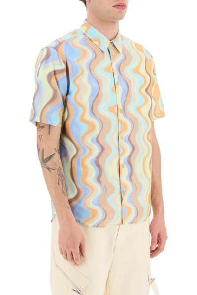 Shop Jacquemus Short Sleeved Shirt 'la Chemise Melo' In Multicolor