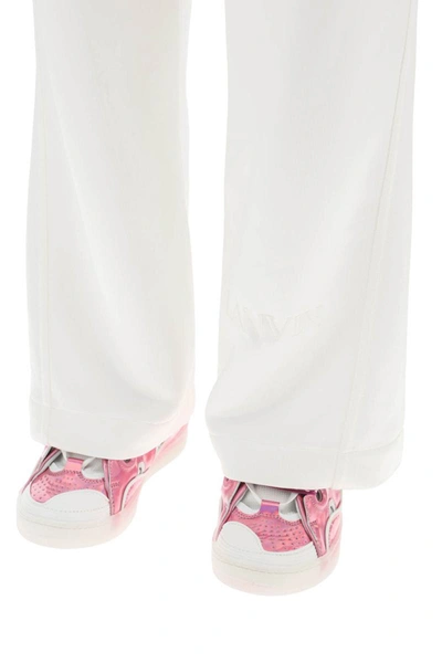 Shop Lanvin Viscose Jogger Pants In White