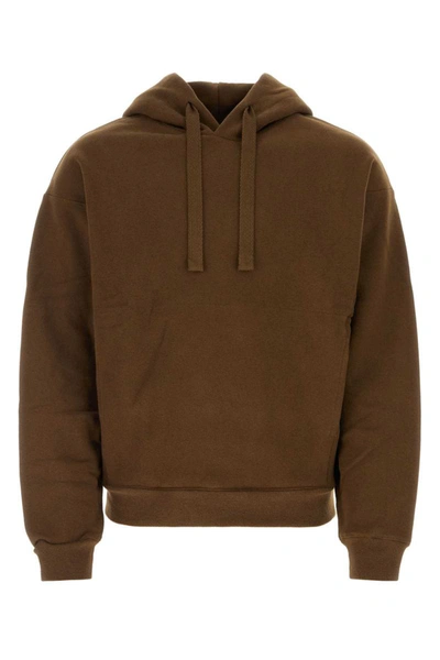 Shop Lemaire Sweatshirts In Brown