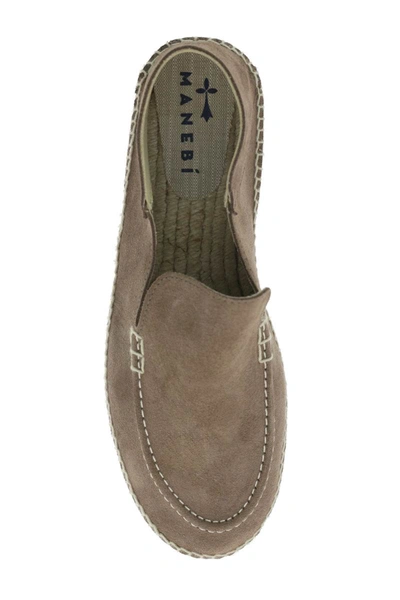 Shop Manebi Espadrilles Loafers In Brown