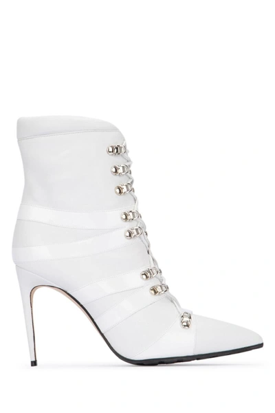 Manolo Blahnik 105mm Roblax Boots In White