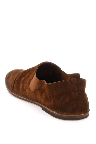 Shop Marsèll Marsell 'strasacco' Suede Slippers In Brown