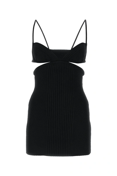 Off-white Off White Cut Out Mini Dress In Black
