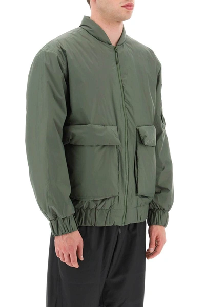 Shop Rains Fuse Bomber Jacket In Green