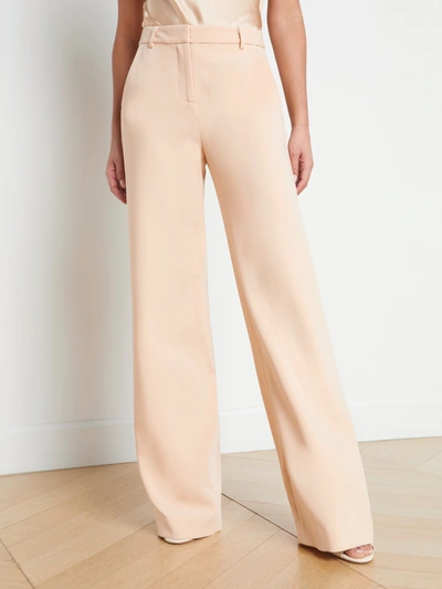Shop L Agence Livvy Straight-leg Trouser In Toasted Almond