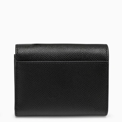 Shop Maison Margiela Black Leather Wallet Men