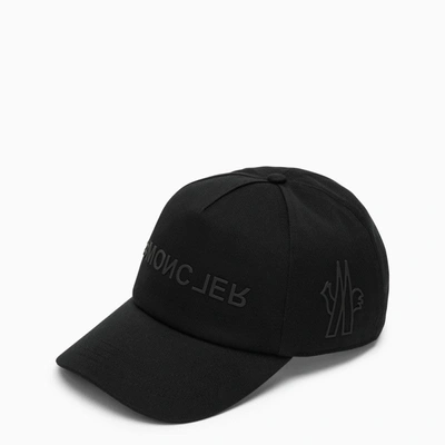 Shop Moncler Grenoble Black Baseball Cap With Logo Men