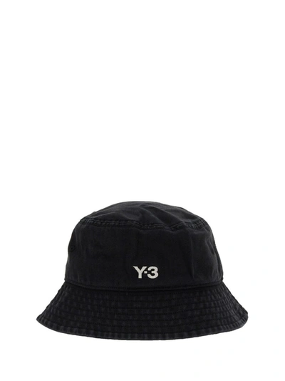 Shop Y-3 Adidas Bucket Hat In Black