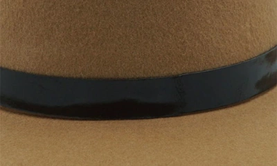 Modern Monarchie Wool Felted Fedora In Camel