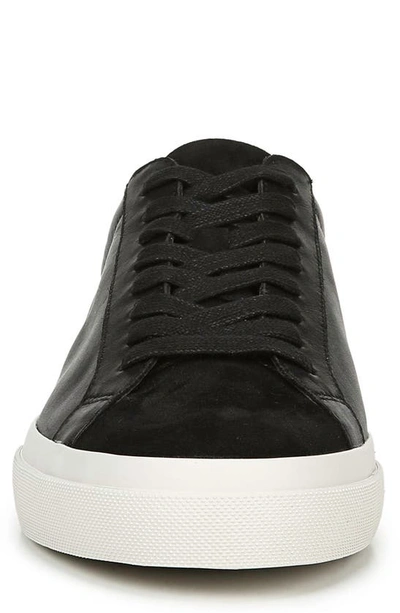 Shop Vince Fulton Sneaker In Black Prince Leather