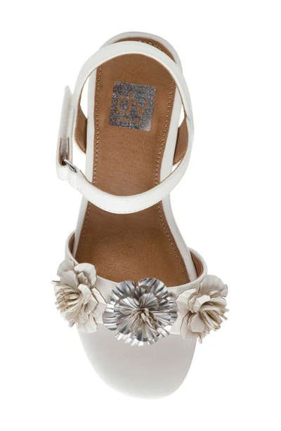 Shop Dolce Vita Kids' Gazella Flower Strap Sandal In White