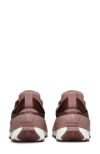 Shop Nike Go Flyease Slip-on Sneaker In Smokey Mauve/ Brown/ White