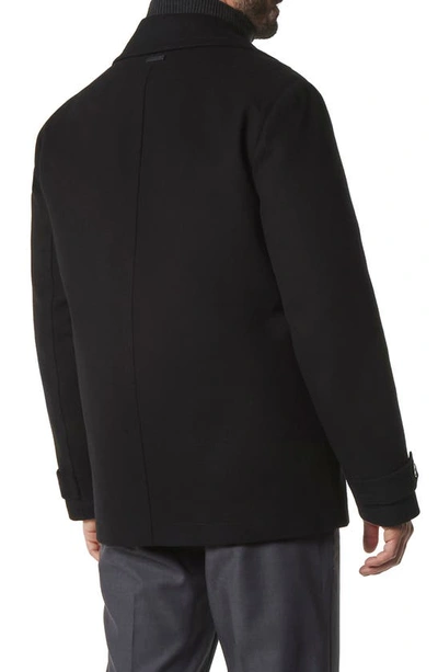 Shop Marc New York Danton Water Resistant Peacoat In Black