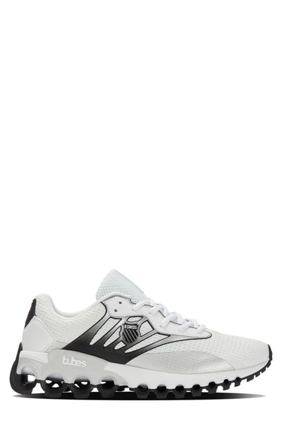 Shop K-swiss Tubes Sport Sneaker In White/ Black/ Silver