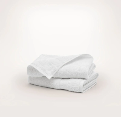 Shop Boll & Branch Organic Plush Hand Towels (pair) In Sageleaf [hidden]