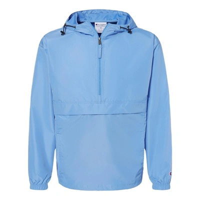 Champion Packable Quarter-zip Jacket In Blue