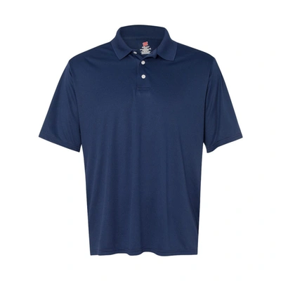 Shop Hanes Cool Dri Polo In Blue