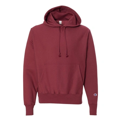 Champion Reverse Weave Hooded Sweatshirt In Red