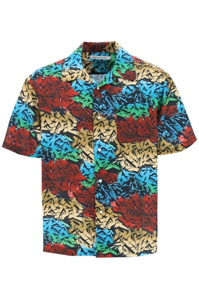 Shop Children Of The Discordance Graffiti Print Short Sleeve Shirt In Multicolor