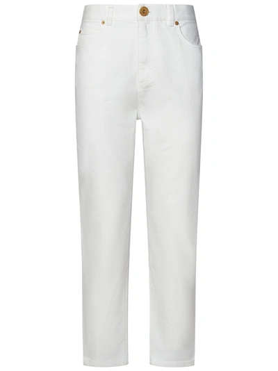 Shop Balmain Paris Jeans In Bianco