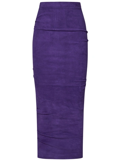 Shop Laquan Smith Skirt In Viola