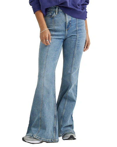 Shop Lee High-rise Flare Muted Sun Pintuck Flare Jean In Multi