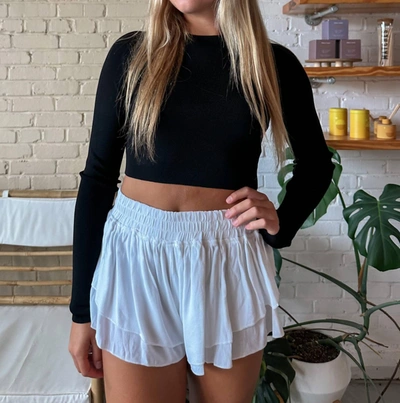 Shop Olivaceous Melody Cropped Top In Black