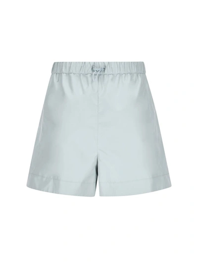 Shop Fendi Shorts In Pale Blue