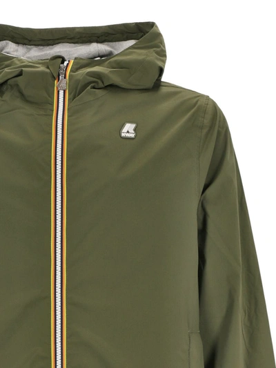 Shop K-way Jackets In Green Cypress