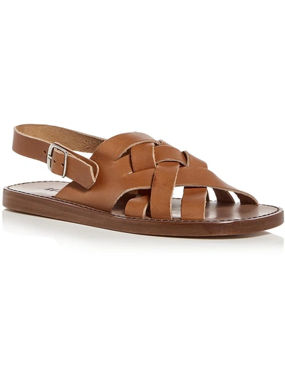Shop Re/done Fisherman Womens Slip On Strappy Strappy Sandals In Brown