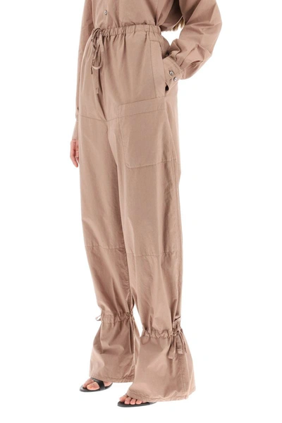 Shop Lemaire 'parachute' Pants In Brown