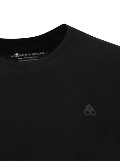 Shop Moose Knuckles T-shirts And Polos In Black