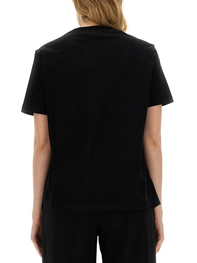 Shop Msgm Jersey T-shirt In Black
