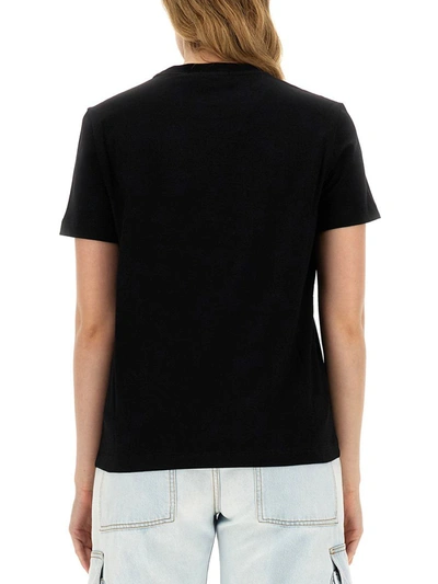 Shop Msgm Micro Logo T-shirt In Black