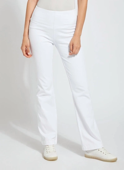 Shop Lyssé Baby Bootcut Denim Jeans In White