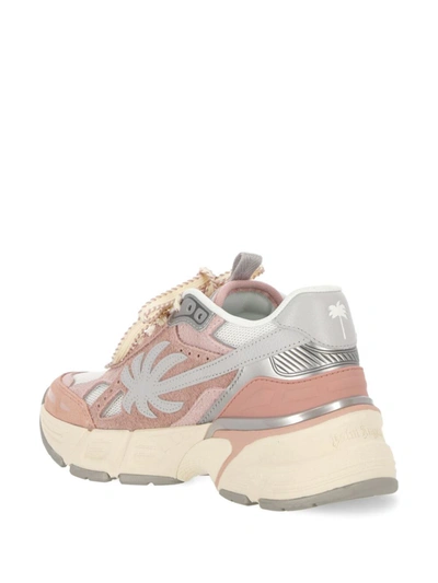 Shop Palm Angels Sneakers In Pink Grey