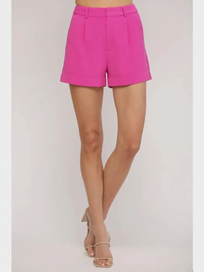 Shop Fate In The Moment Shorts In Hot Pink