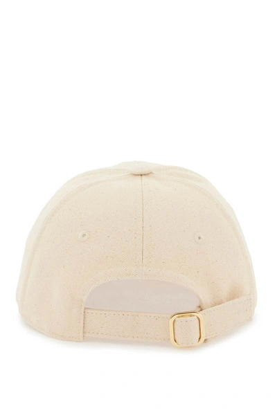 Shop Stella Mccartney Baseball Cap With Embroidery In White