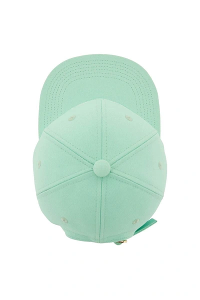 Shop Stella Mccartney Baseball Cap With Embroidery In Green