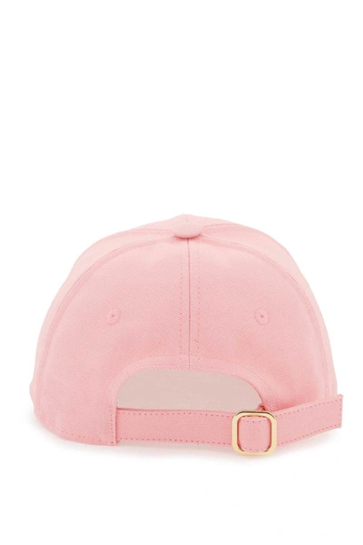 Shop Stella Mccartney Baseball Cap With Embroidery In Pink