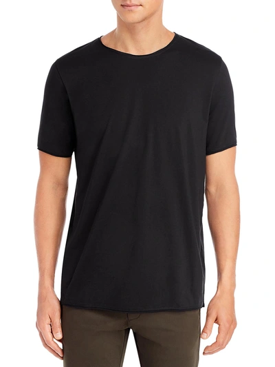 Shop Hugo Boss Mens Cotton Short Sleeve T-shirt In Black