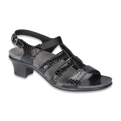 Shop Sas Allegro Sandal - Wide In Black Croc