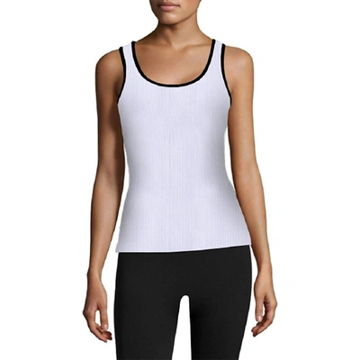 Phat Buddha Women Laguardia Tank Sleeveless Cotton Top In White In White