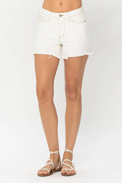 Shop Judy Blue Stay Original Shorts In White