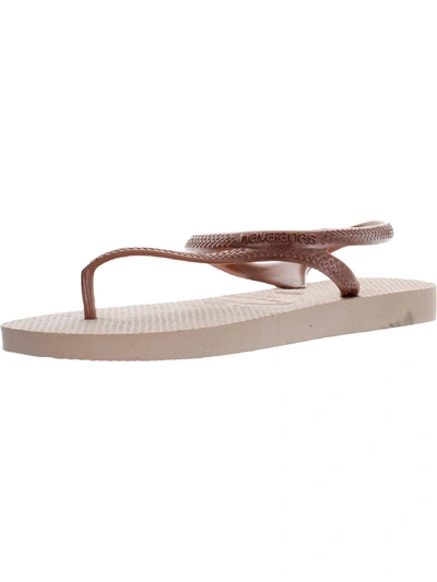 Havaianas Alpargatas Womens Flat Slip On Flip-flops In Multi